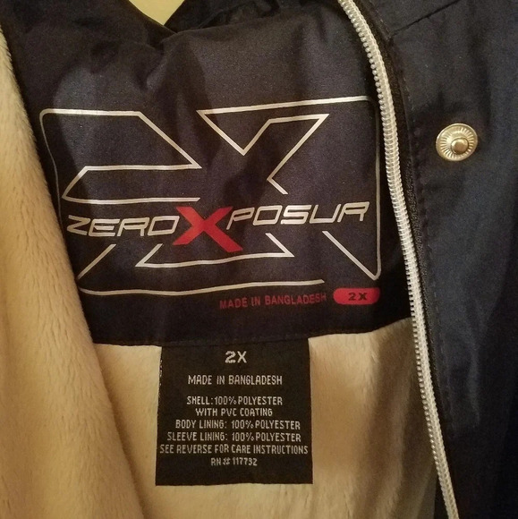 zeroXposur navy blue jacket 2X - Picture 3 of 7